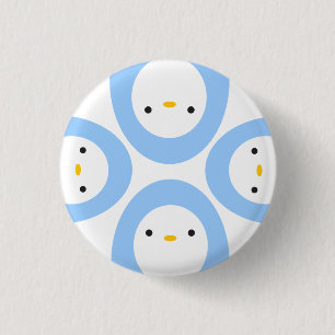 Peekaboo Penguins Ronde Button 3,2 Cm