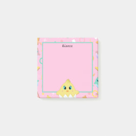 Peekaboo Pink Baby Chick Post-it® Notes