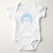 Peekaboo Polar Beer Baby Bodysuit (Voorkant)