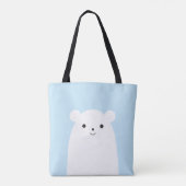 Peekaboo Polar Beer Canvas tas (Achterkant)