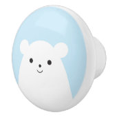 Peekaboo Polar Beer Ceramic Drawer Knob. Keramische Knop (Rechts)