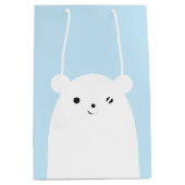 Peekaboo Polar Beer Gift Bag Medium Cadeauzakje (Voorkant)