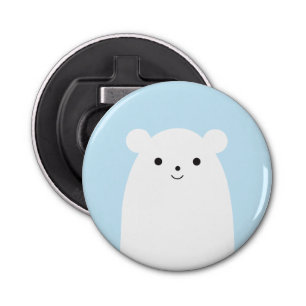 Peekaboo Polar Beer Koelkast Magneetflesopener Button Flesopener