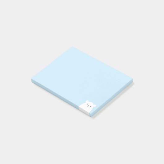 Peekaboo Polar Beer Post-it Notes (Schuin)