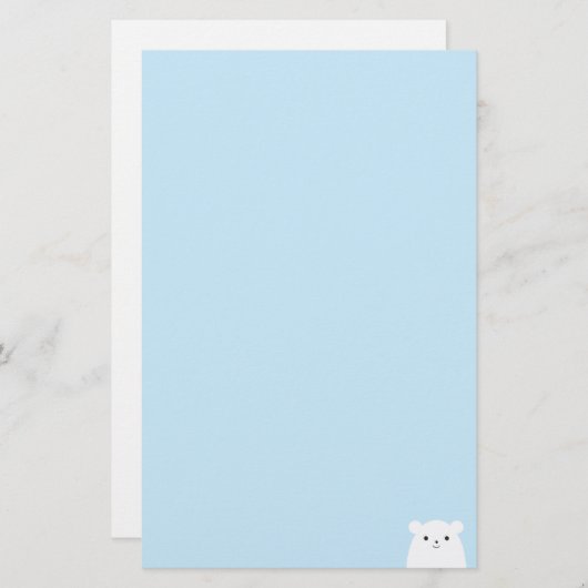 Peekaboo Polar Beer Stationery Briefpapier (Voorkant / Achterkant)
