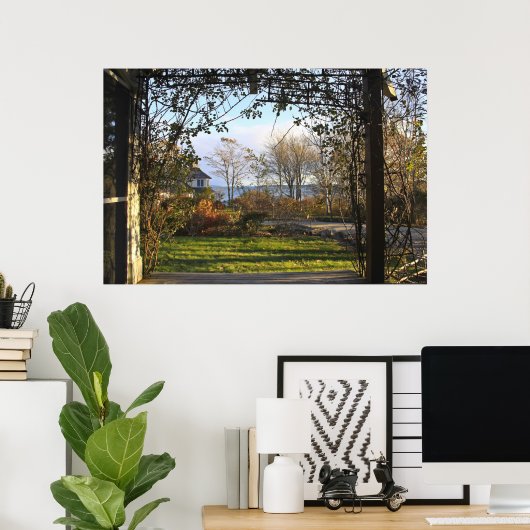 Peekaboo Porch Poster (Thuiskantoor)