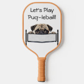 Peekaboo Pug Pickleball Paddle (Achterkant)