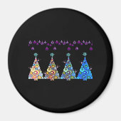 Peekaboo Reindeer Classic Magneet (Voorkant)