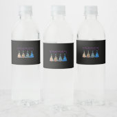 Peekaboo Reindeer Classic Waterfles Etiket (Flessen)