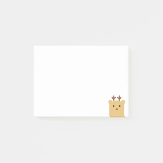 Peekaboo Reindeer Post-it Notes (Voorkant)