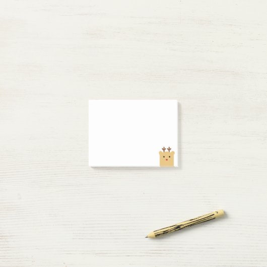 Peekaboo Reindeer Post-it Notes (Op bureau)