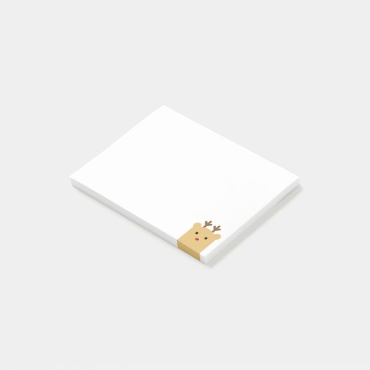Peekaboo Reindeer Post-it Notes (Schuin)