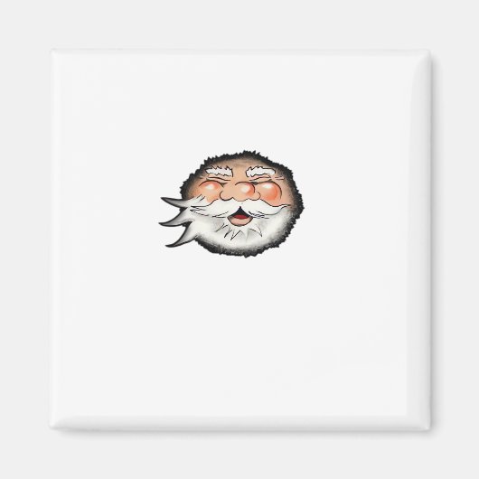 Peekaboo Santa Classic Magneet (Voorkant)