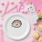 Peekaboo Santa Classic Papieren Bordje (Feest)