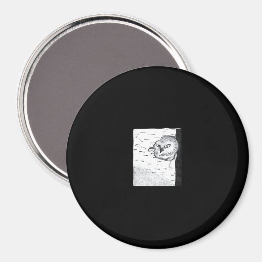 Peekaboo Schattige Basic Magneet (Voorkant / Achterkant)