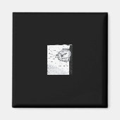 Peekaboo Schattige Basic Magneet (Voorkant)