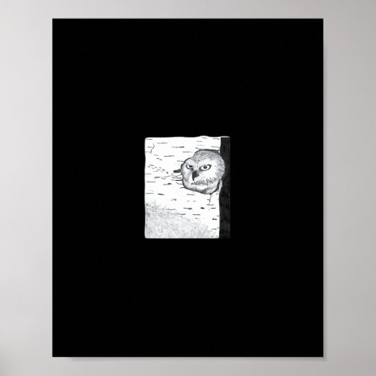 Peekaboo Schattige Basic Poster (Voorkant)