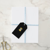 Peekaboo - schedel vervormd cadeaulabel (Met Touw)