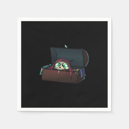 Peekaboo Sloth Halloween Servet (Voorkant)