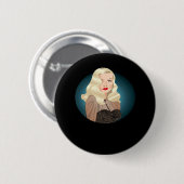 Peekaboo Spooky Quote Ronde Button 5,7 Cm (Voorkant /achterkant)