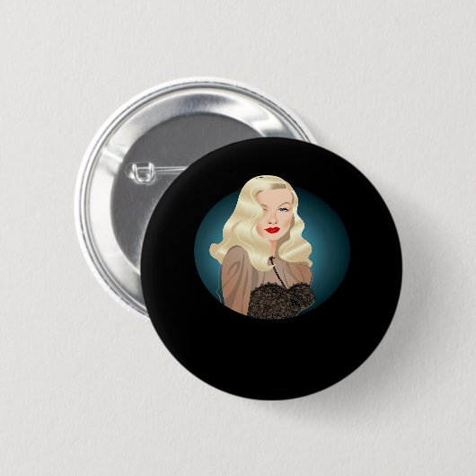 Peekaboo Spooky Quote Ronde Button 5,7 Cm (Voorkant /achterkant)