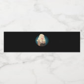 Peekaboo Spooky Quote Waterfles Etiket (Enkel label)