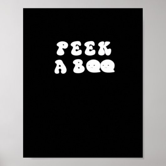 Peekaboo Spooky Slogan Poster (Voorkant)