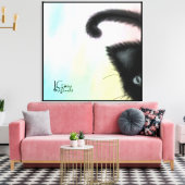 Peekaboo Stretched Canvas Afdruk (Insitu (Woonkamer))