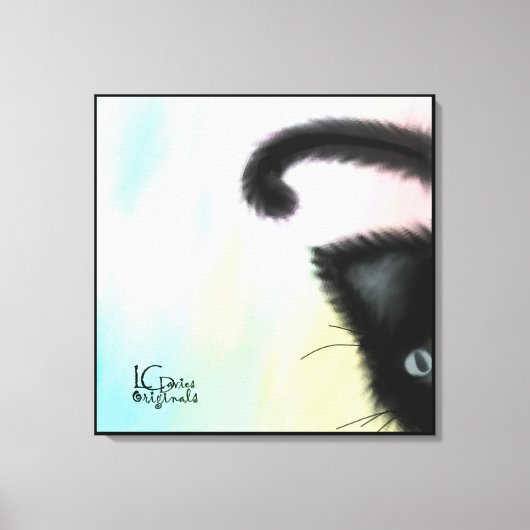 Peekaboo Stretched Canvas Afdruk (Voorkant)