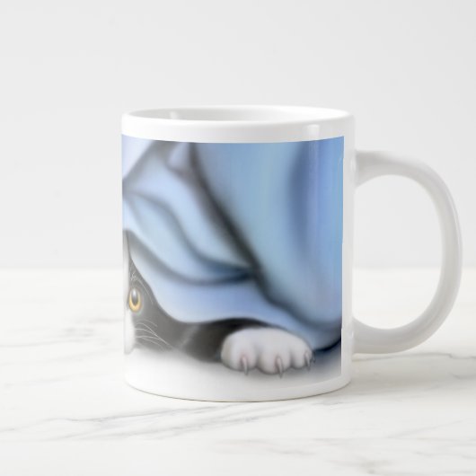 Peekaboo Tuxedo Kitten Specialty Mokken (Rechts)