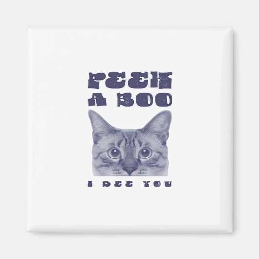 Peekaboo - Verrassing van Halloween Magneet (Voorkant)