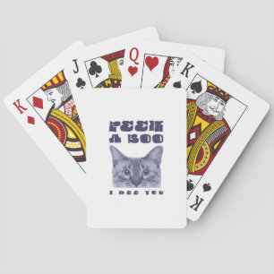Peekaboo - Verrassing van Halloween Pokerkaarten