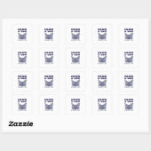 Peekaboo - Verrassing van Halloween Vierkante Sticker (Vel)