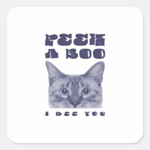 Peekaboo - Verrassing van Halloween Vierkante Sticker