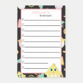 Peekaboo Zwart Baby Chick Notities Post-it® Notes (Voorkant)
