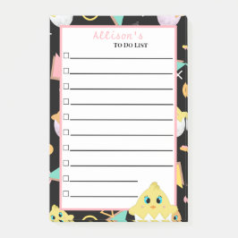 Peekaboo Zwart Baby Chick Notities Post-it® Notes