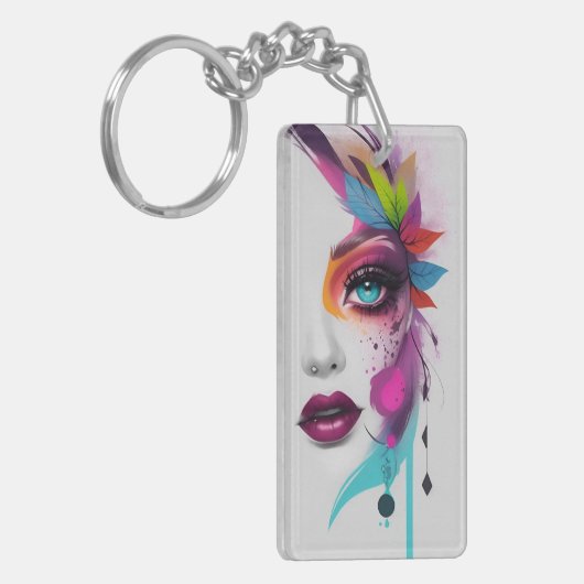 Peeking Acryl Sleutelhanger (Voorkant Links)