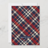 Peeking Baby Geit Winter Wonderland Forest Merry Feestdagenkaart (Achterkant)