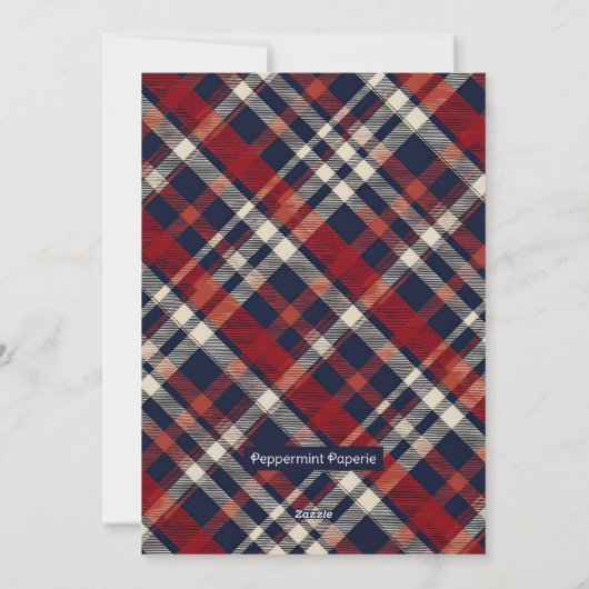 Peeking Baby Geit Winter Wonderland Forest Merry Feestdagenkaart (Achterkant)