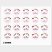 Peeking Baby & Luier Baby shower Sticker (Vel)