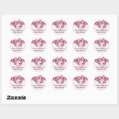 Peeking Baby Meisje Baby shower Sticker (Vel)