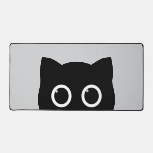 Peeking Black Cat Bureaumat (Voorkant)