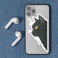 Peeking Black Cat Kat gezicht