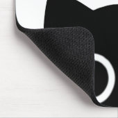 Peeking Black Cat Muismat (Hoek)