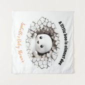 Peeking Boo Ghost Baby shower achtergrond wandtapi Wandkleed (Voorkant (horizontaal))