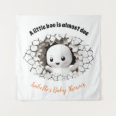 Peeking Boo Ghost Baby shower achtergrond wandtapi Wandkleed (Voorkant)