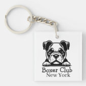 Peeking Boxer Club Sleutelhanger (Voorkant)