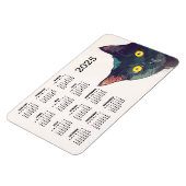 Peeking Cat Design 2025 Kalender Magnetische Kaart Magneet (Linkerzijde)