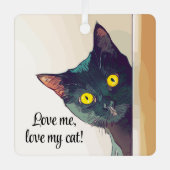 Peeking Cat Design Ornament (Voorkant)