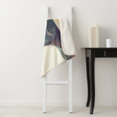 Peeking Cat Design Sherpa Deken (In situ)